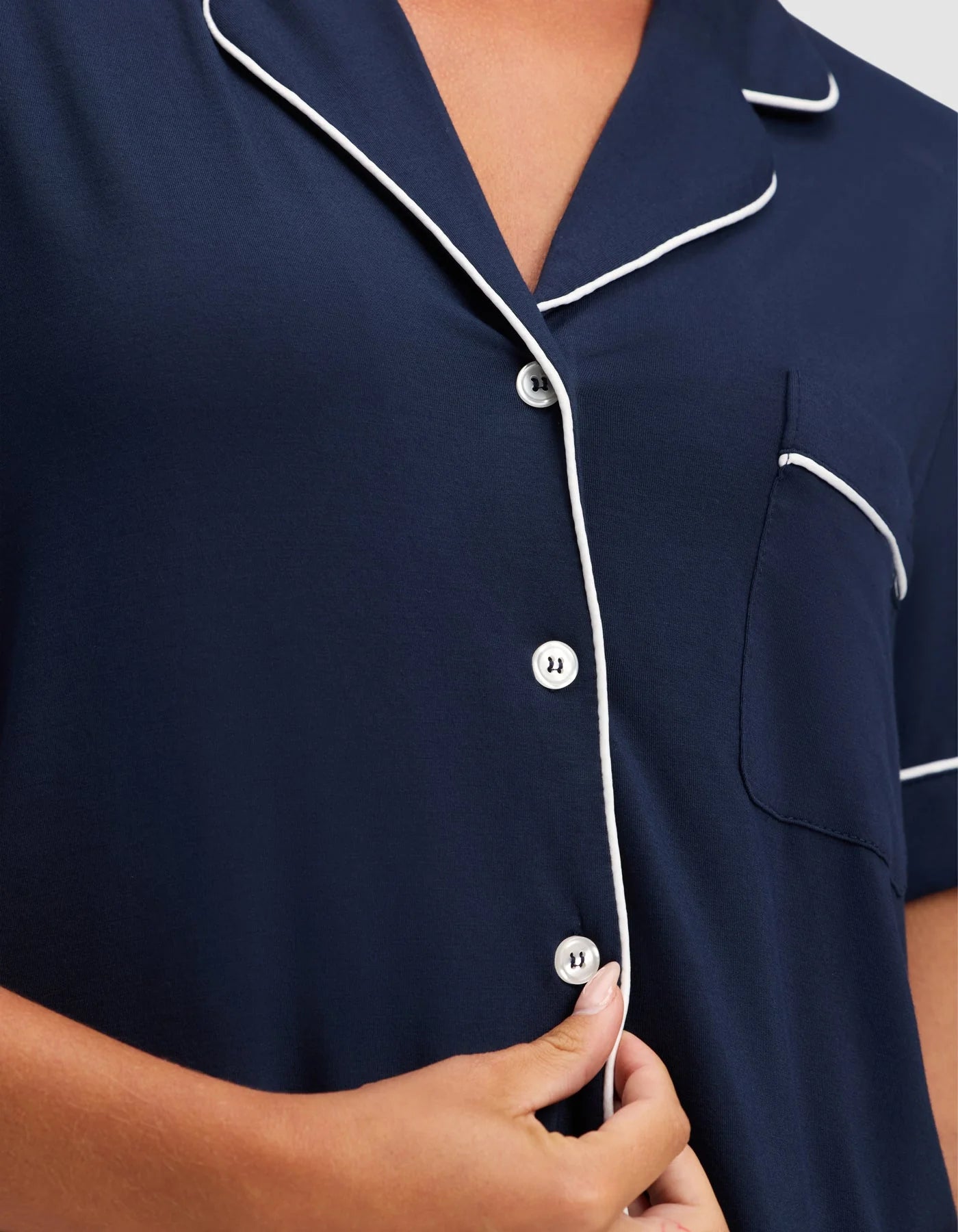 Women's Bamboo Stretch Knit Short Sleeve and Pant Pajama Set