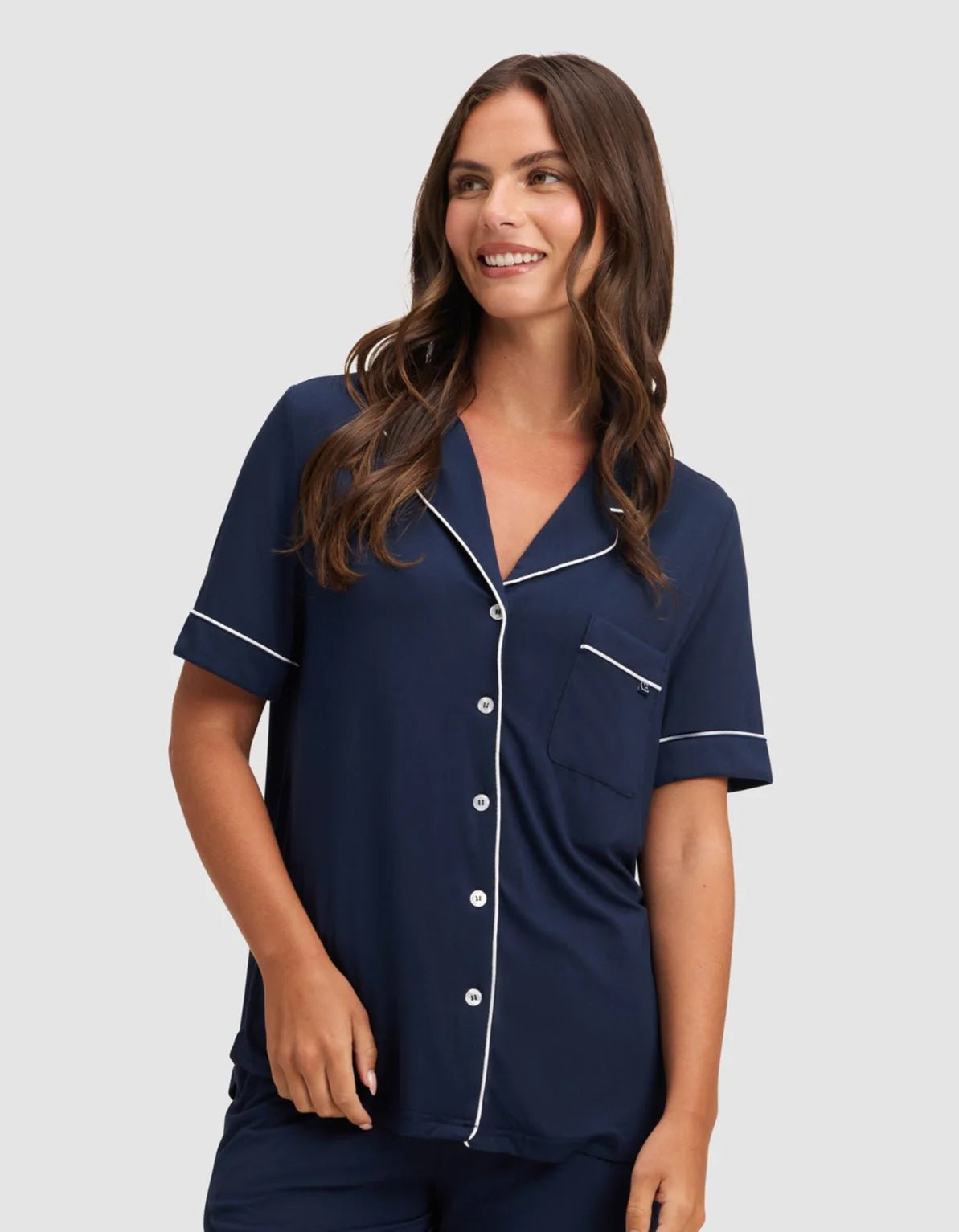 Women's Bamboo Stretch Knit Short Sleeve and Pant Pajama Set