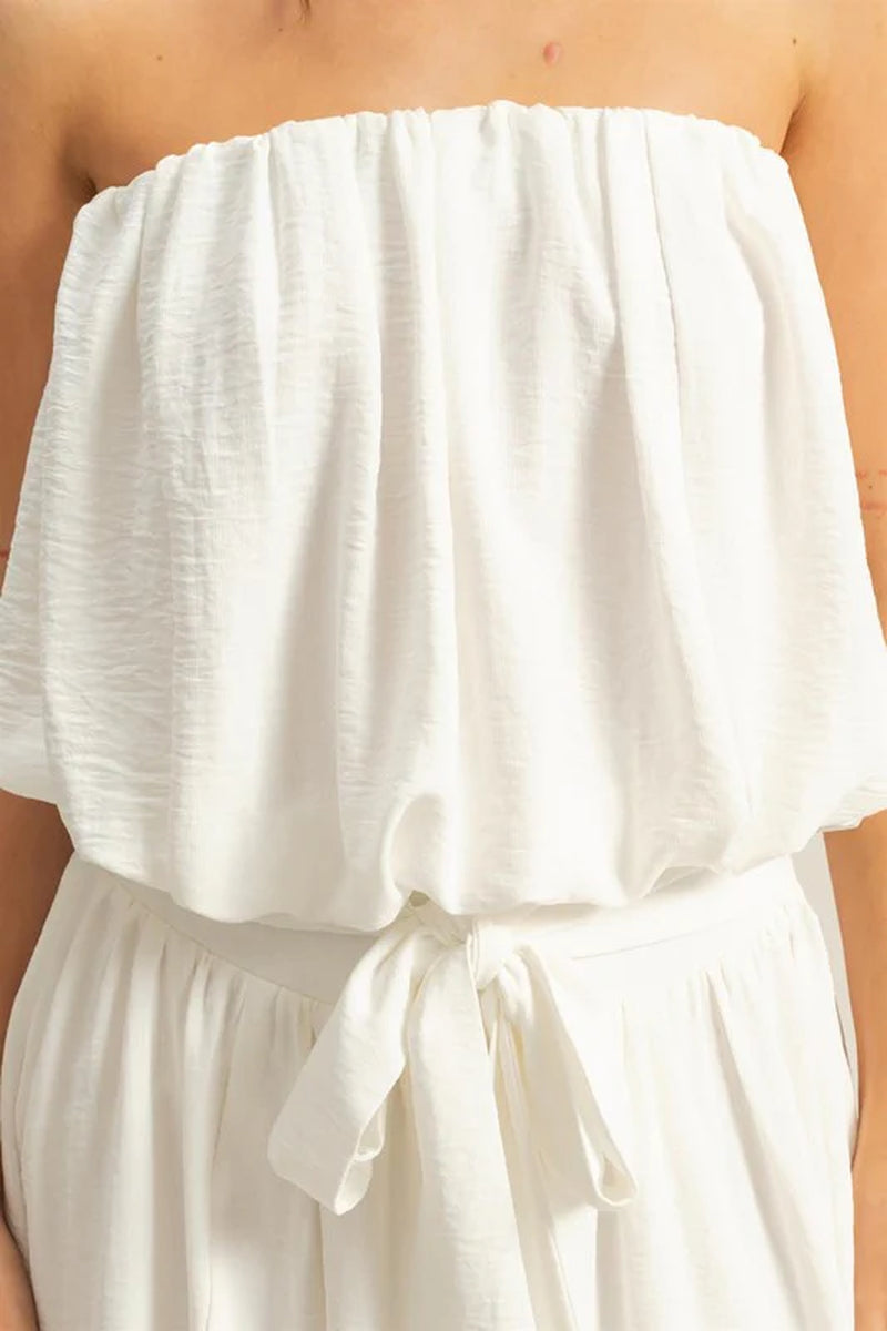 HYFVE Bubble Hem Tube Top