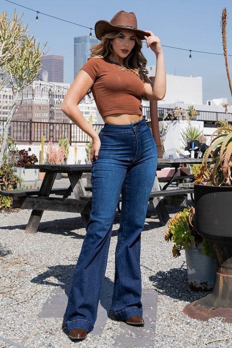 Harley Wide Leg Dark Blue - Inseam 32