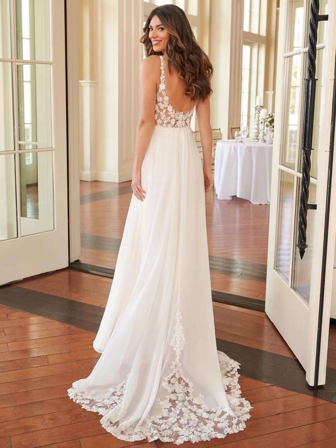 Elegant Lace Mermaid Bridal Gowns for Beach Weddings 2026 - Bohemian Long Dresses for Brides