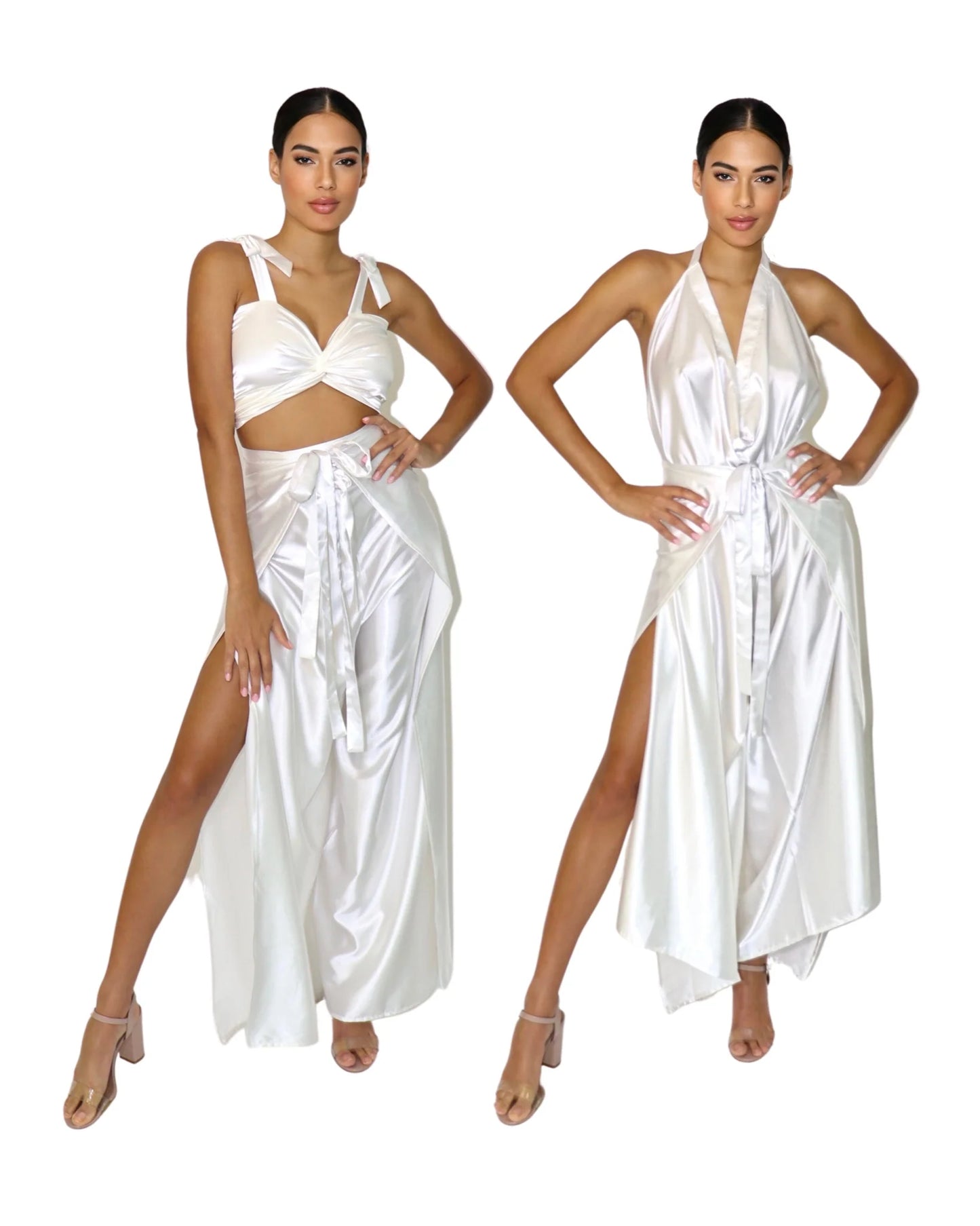 Satin Pant to Jumpsuit Conversion