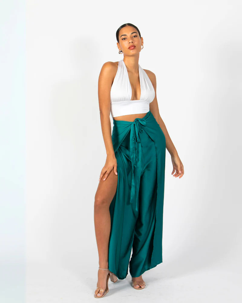 Satin Pant to Jumpsuit Conversion
