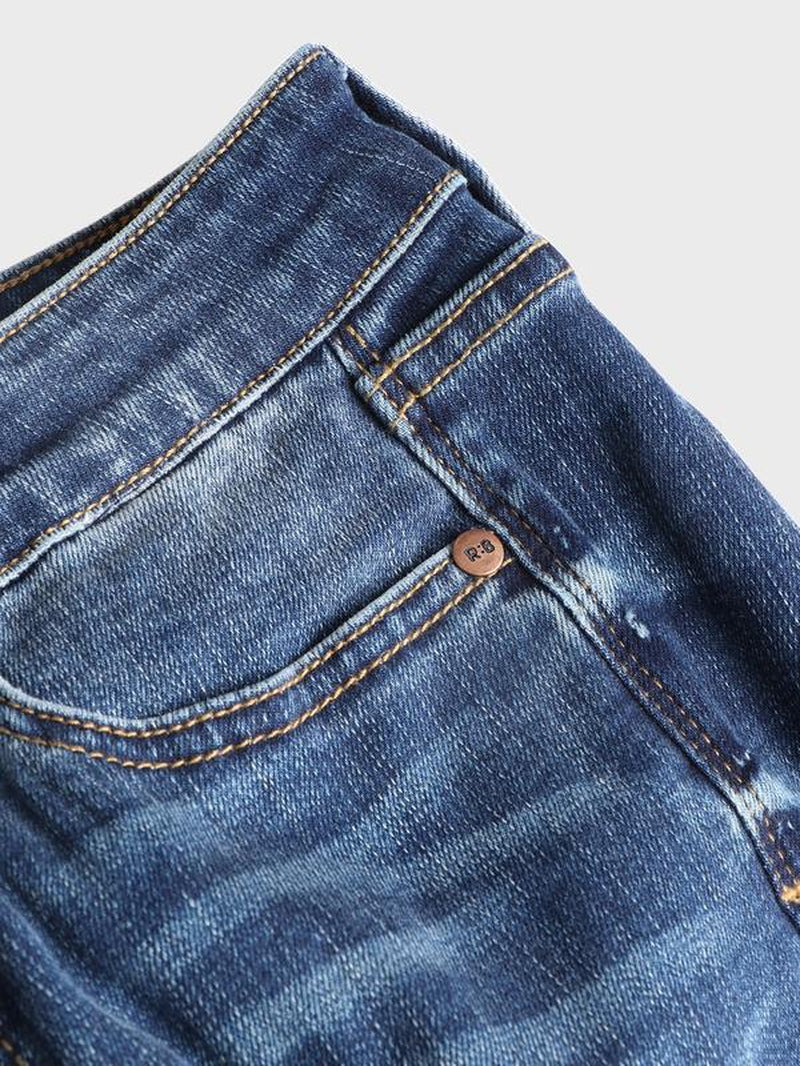 Elevate Your Style with High-Rise Slim Fit Bootcut Jeans - Flattering Tummy Tuck Design for Ultimate Comfort