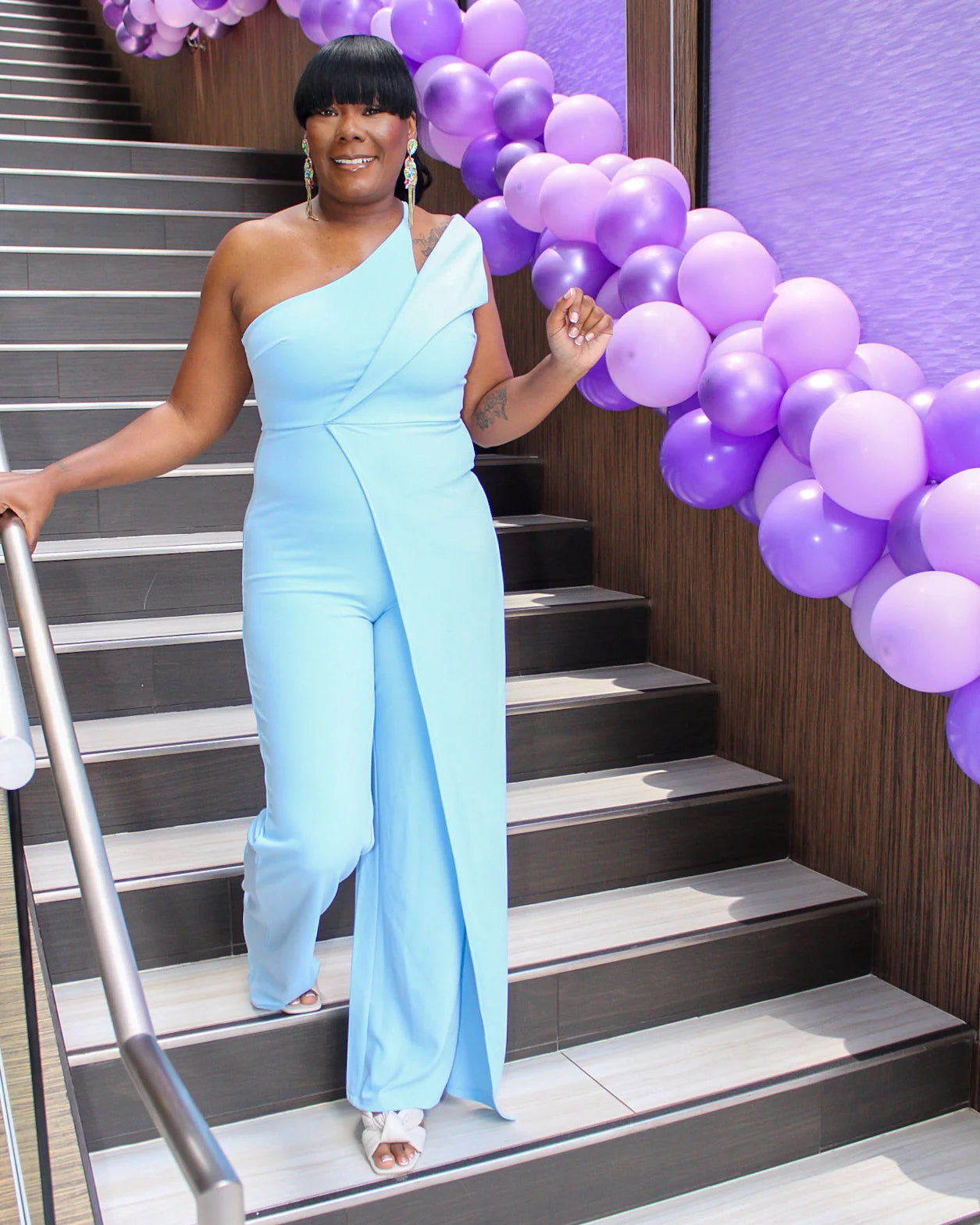 LOOK 520 JUMPSUIT with 1 SHOULDER DETAIL