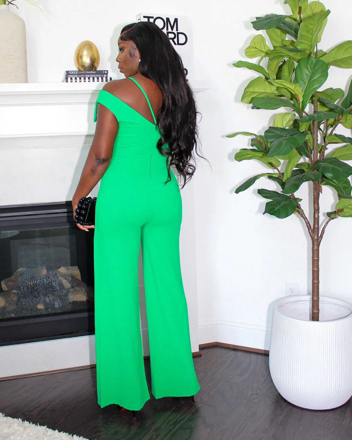 LOOK 520 JUMPSUIT with 1 SHOULDER DETAIL